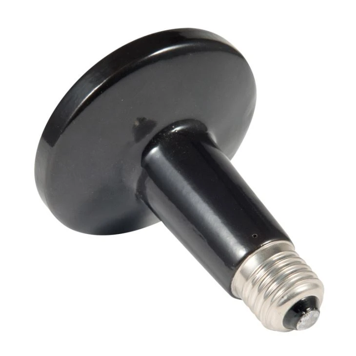 Ampoule de lampe d'émetteur d'appareil de chauffage en céramique infrarouge noire pour le reptile d'animal familier